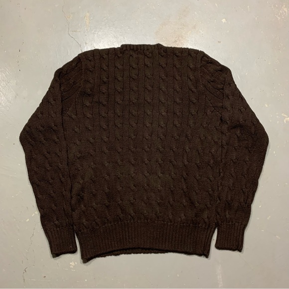 Vintage Brown Ralph Lauren Knitted Sweater - Picture 6 of 7